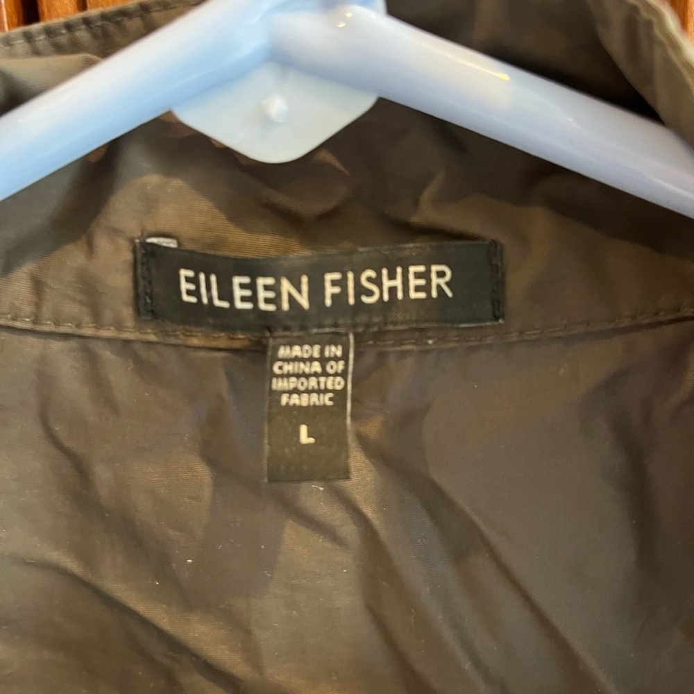 Eileen Fisher Dark Olive Utility Vest - Picture 2 of 3